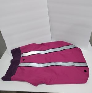 Top paw purple pink dog rain jacket